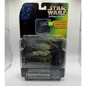 Star Wars Power of the Force Emperor Palpatine Figure Electronic Power Fix NIB